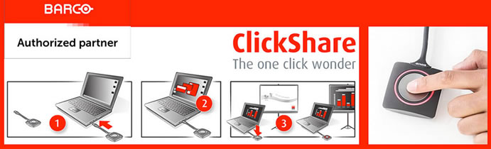 Barco rivenditore autorizzato clickshare